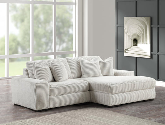 Cozzy Sunday 2pc-3pc Beige Sectional RAFC