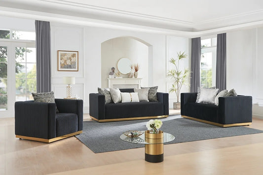 Donovan Black Living Room Set