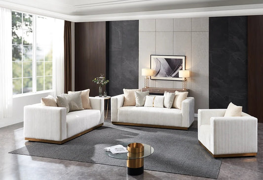 Donovan Ivory Living Room Set