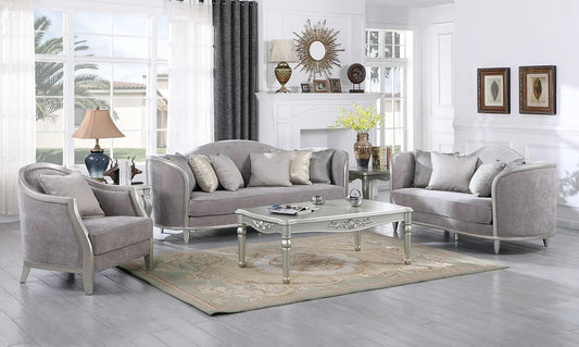 Franccesca Grey Formal Living Room Set