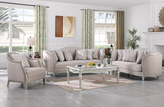 Franccesca Light Grey Formal Living Room Set