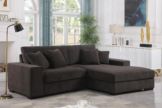 Sonia 2pc Grey Sectional