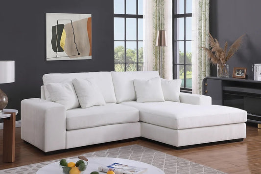 Sonia 2pc Cream Sectional