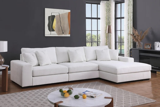 Sonia II 3pc Cream Sectional