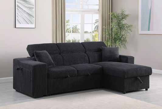 Bonaterra Reversible Sectional Black