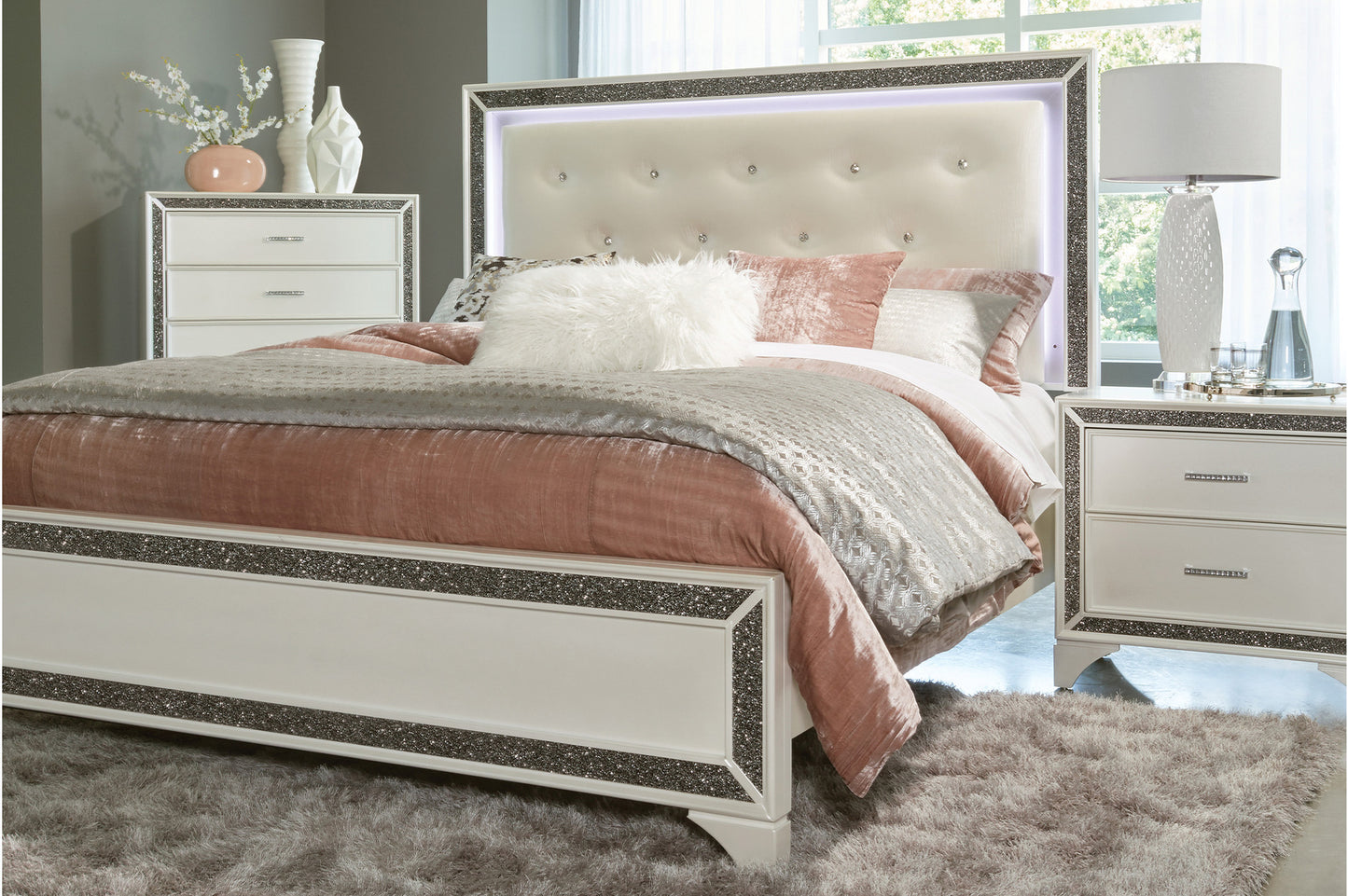 Allura Bedroom Collection (White)