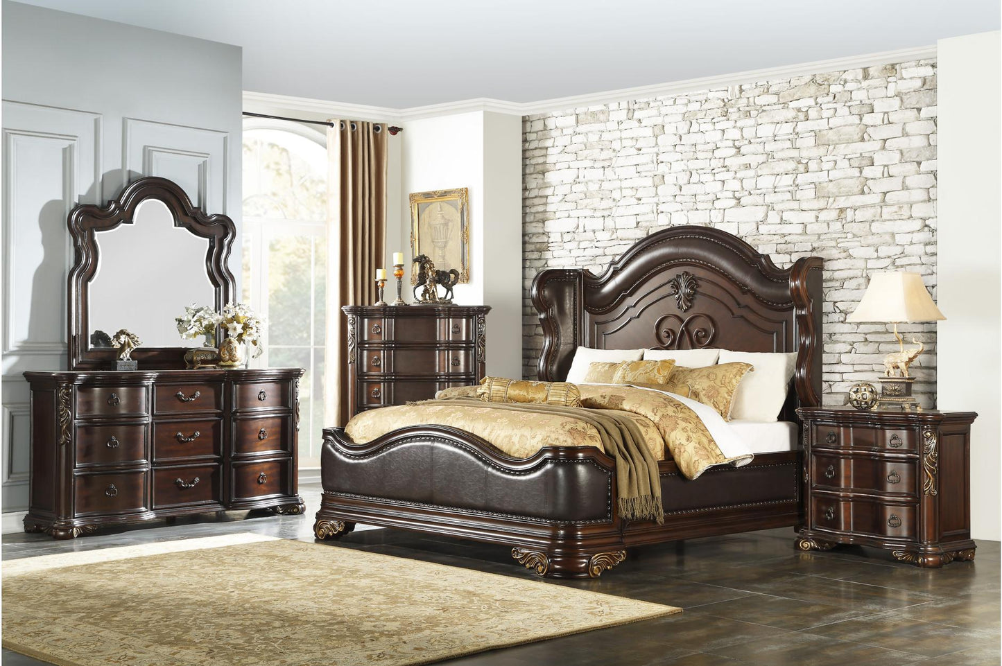 Solid wood bedroom set