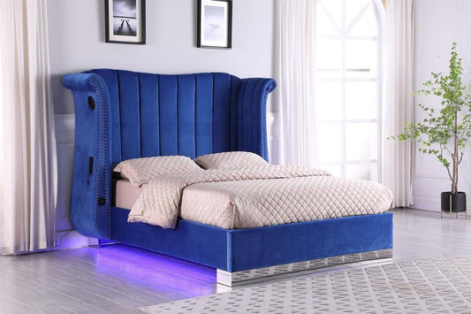 Alexis Bluetooth Bed with LED Undermount Lighting