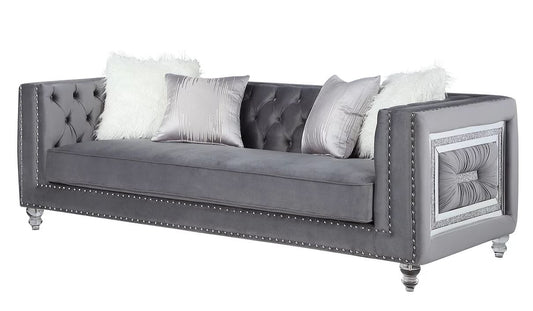 Diana Grey Velvet Living Room Set