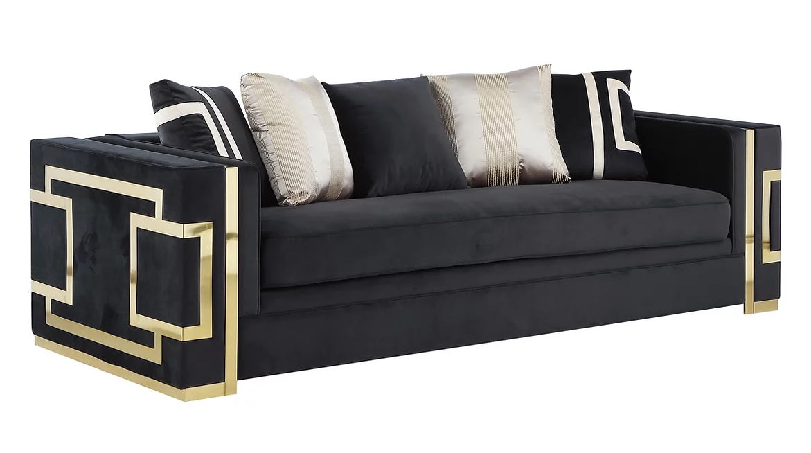 Kilye Oversized Living Room Set Black