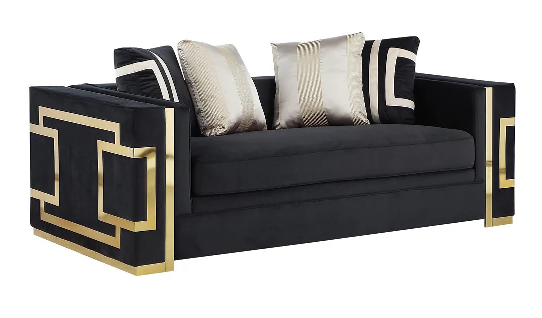 Kilye Oversized Living Room Set Black