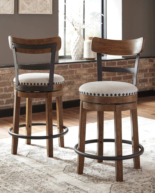 Verne 2 Pieces Counter Height Barstools