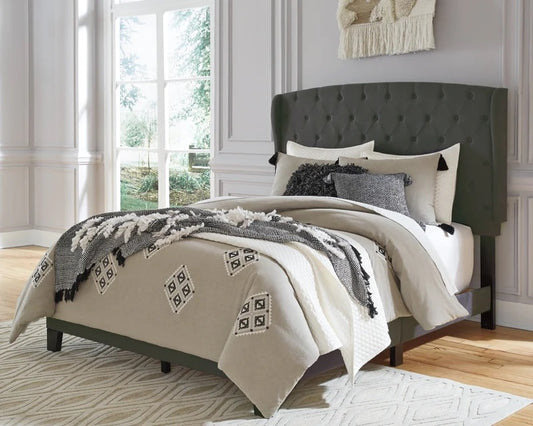 Vintasso Charcoal Upholstered Bed