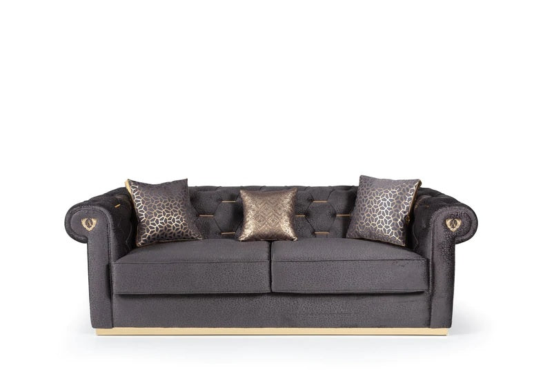 Johan Velvet Living Room Set