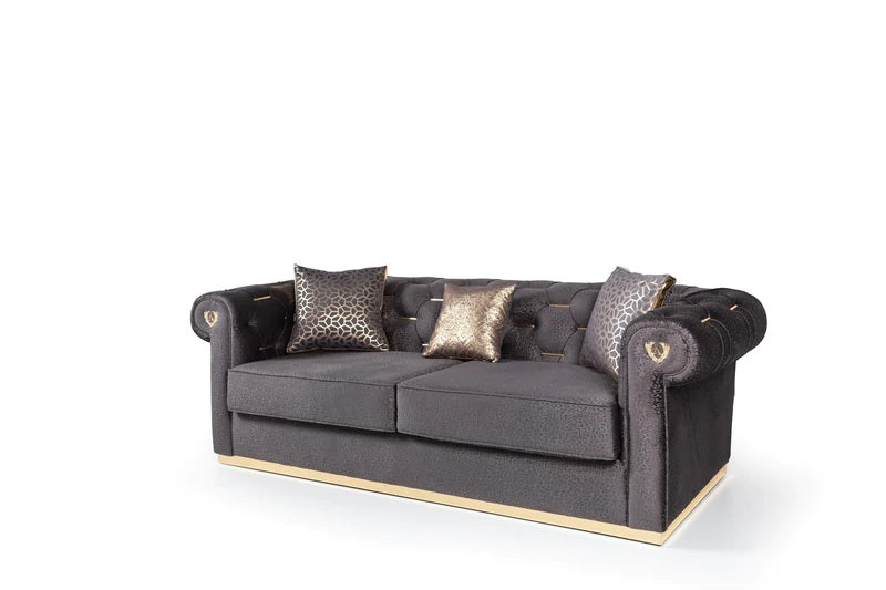 Johan Velvet Living Room Set