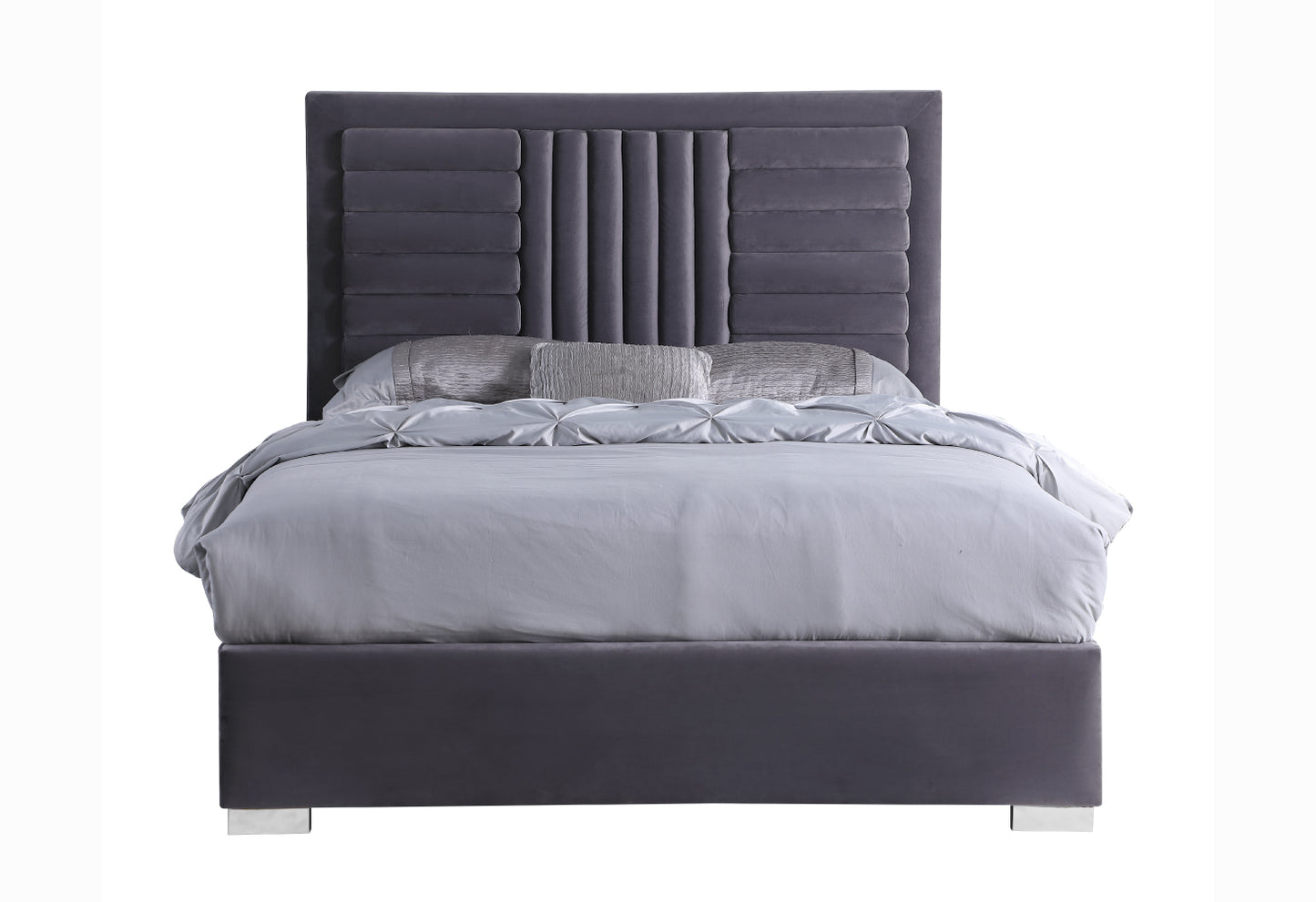 Anita Velvet Platform Bed (Multiple colors available)