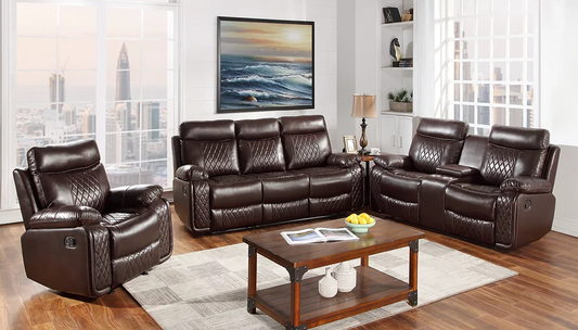 Texas Star Reclining Livingroom Set (Brown)