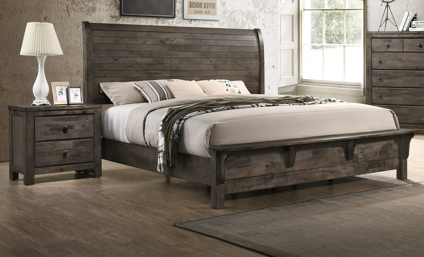 Farmhouse Bedroom Set 4-Pcs