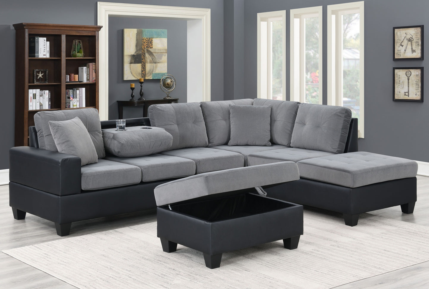 Grand Parkway Sectional Sofa (Multiple Colors Available)