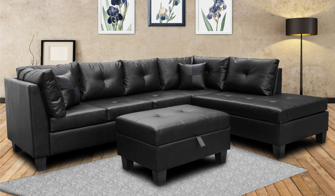 Mio PU Sectional Sofa (Multiple Colors Available)