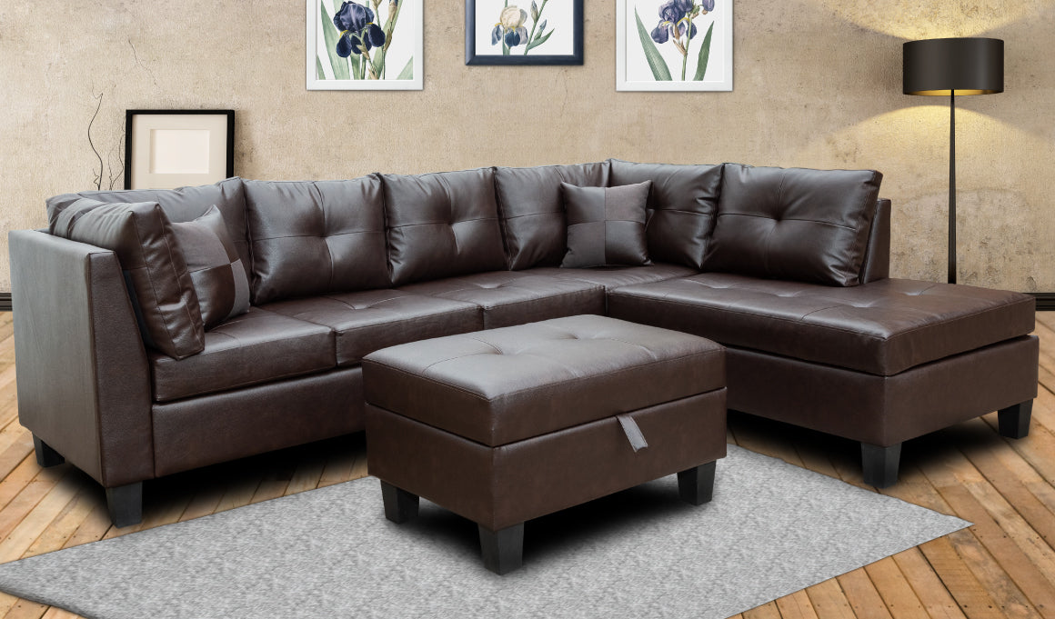 Mio PU Sectional Sofa (Multiple Colors Available)