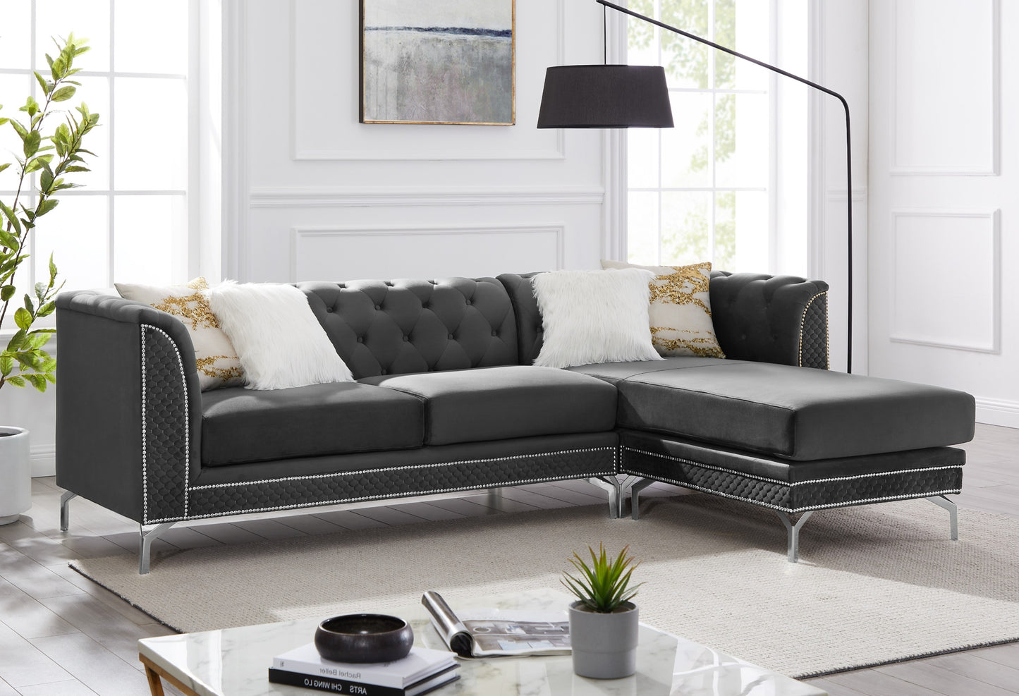 Zia Sectional Sofa (Multiple Colors Available)